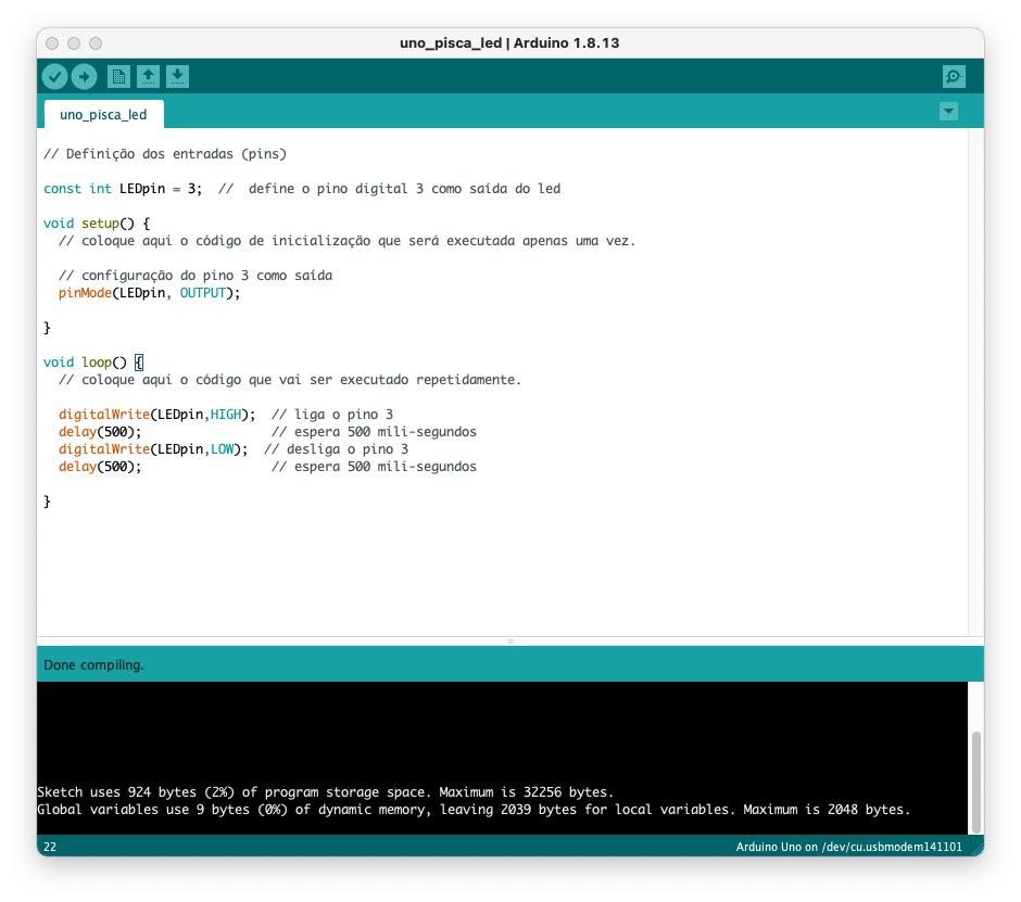 Sobre a organização do código do Arduino, marque a alternativa correta: O  bloco de código Void Setup é 